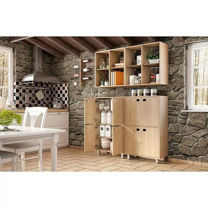 Astigarraga Weinregal - L x B x H: 60,5 x 7,5 x 9,5 cm, Anzahl Flaschen: 6 Stk. - Stimmungsaufnahme
