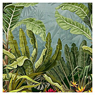 Papel pintado Mural Botánico (Multicolor, Motivo decorativo, 10 x 0,53 m)