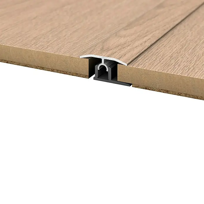 MyStyle MyArt Universalprofil Spindrift Oak - 1 m x 34 mm x 15 mm, Montageart: Stecken - Profilleiste für Bodenbeläge: Ein Übergangsprofil aus Aluminium zwischen zwei Holzfußböden, für einen sauberen und professionellen Abschluss.