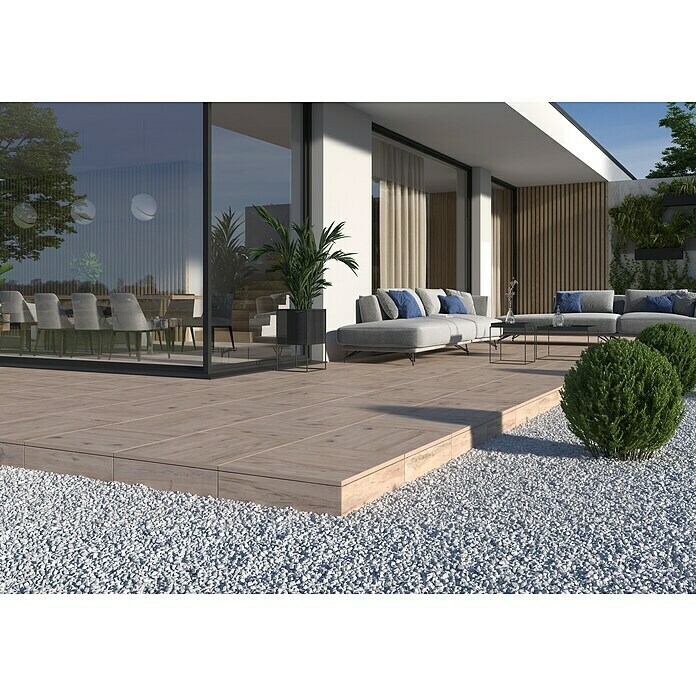 Terrassenfliese Garden Cold Brown 2.060 x 60 x 2 cm, Grau/Braun, Matt Mood Shot