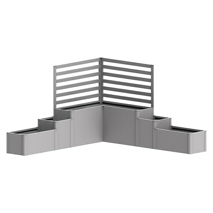 Biohort DaVinci Pflanzkasten Version 1 (166 x 80,5 x 80 cm, Stahl, Silber Metallic) | BAUHAUS