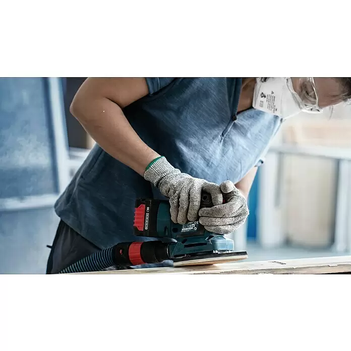 Bosch Expert Schleifblätter C470 - Körnung: 120, 115 x 107 mm, 10 Stk. - Anwendungsbeispiel