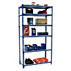 Simonrack Simonclick Metallregal Simonclick Plus (H x B x T: 250 x 100 x 40 cm, Traglast pro Boden: 180 kg, Anzahl Böden: 6 Stk., Stecken, Blau) | BAUHAUS