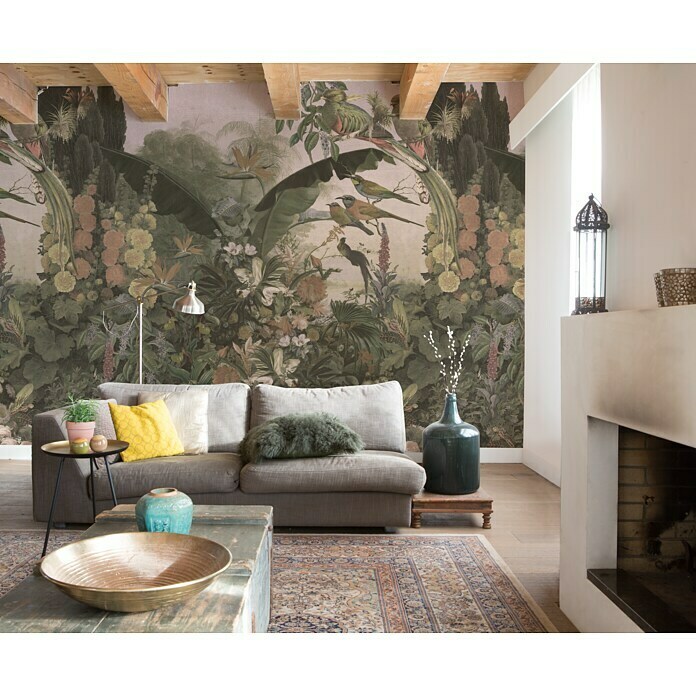 Rasch Barbara Home Collection III Fototapete Botanischer Garten Altrosa (B x H: 300 x 280 cm, Vlies) | BAUHAUS