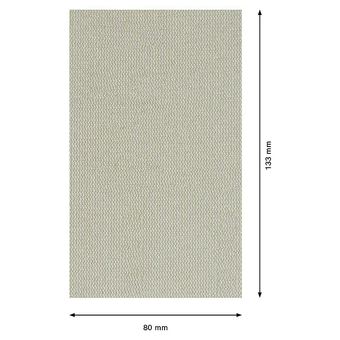 Bosch Expert Disco de lijado M480 - An x L: 80 x 133 mm, Grano: 220 mm - Muestra de tela beige de 80 mm x 133 mm, perfecta para proyectos de tapicería y textiles para el hogar. Un material duradero y versátil.