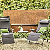 Siena Garden Gartenmöbel-Set Premium/Sola (4 -tlg., Schwarz/Anthrazit, Aluminium) | BAUHAUS