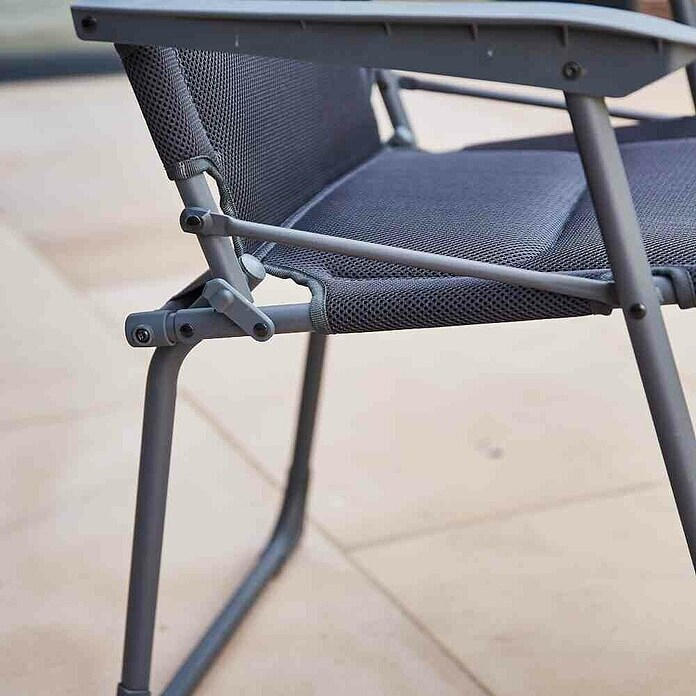 Siena Garden Gartenmöbel-Set Premium/Sola (3 -tlg., Schwarz/Anthrazit, Aluminium) | BAUHAUS