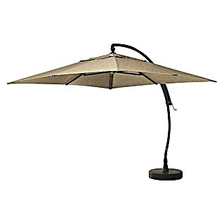 Ampelschirm mit Schirmständer (Taupe, Bespannungsmaß (L x B): 320 x 320 cm)