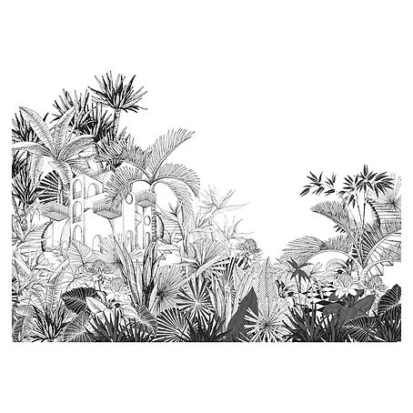 Rasch Tropical House Fototapete Haus im Dschungel