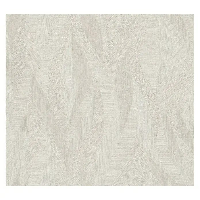 Marburg Papis Loveday Vliestapete - Beige, Wellen, 10,05 x 0,7 m - Elegante Tapete mit geometrischem Zickzackmuster in dezenten Weißtönen. Die hochwertige Papiertapete verleiht jedem Raum eine stilvolle Note und moderne Optik.