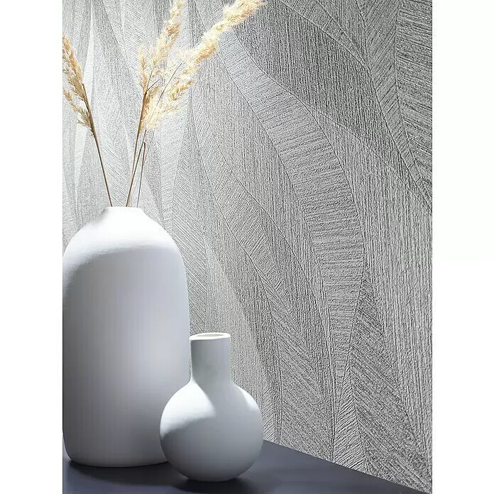 Marburg Papis Loveday Vliestapete - Grau, Wellen, 10,05 x 0,7 m - Stimmungsaufnahme