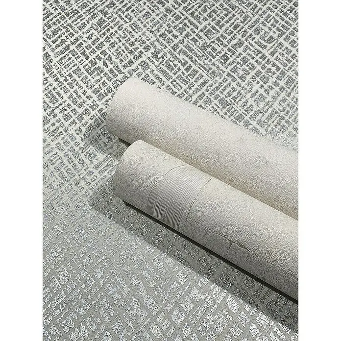 Marburg Papis Loveday Vliestapete Struktur II - Beige/Platin, Grafisch, 10,05 x 0,7 m - Rollen strukturierten, silberfarbenen Tapeten, die sich perfekt für die Dekoration eignen. Sie verleihen jedem Raum einen Hauch von Eleganz und Stil.