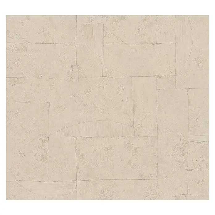 Marburg Papis Loveday Vliestapete I - Beige/Rot, Grafisch, 10,05 x 0,7 m - Strukturierte Wandbekleidung in sanften Farbtönen mit geometrischen Mustern. Ideal für moderne Wohnräume und Büros.