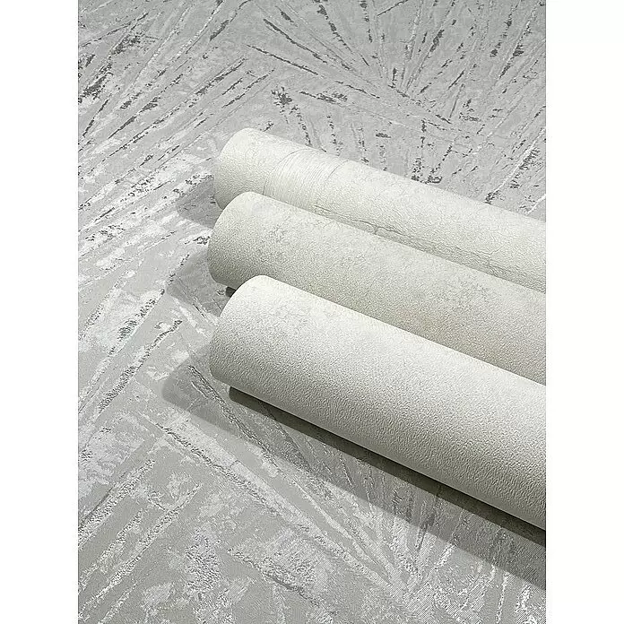 Marburg Papis Loveday Vliestapete Allover-Struktur - Grau/Silber, Grafisch, 10,05 x 0,7 m - Detailaufnahme