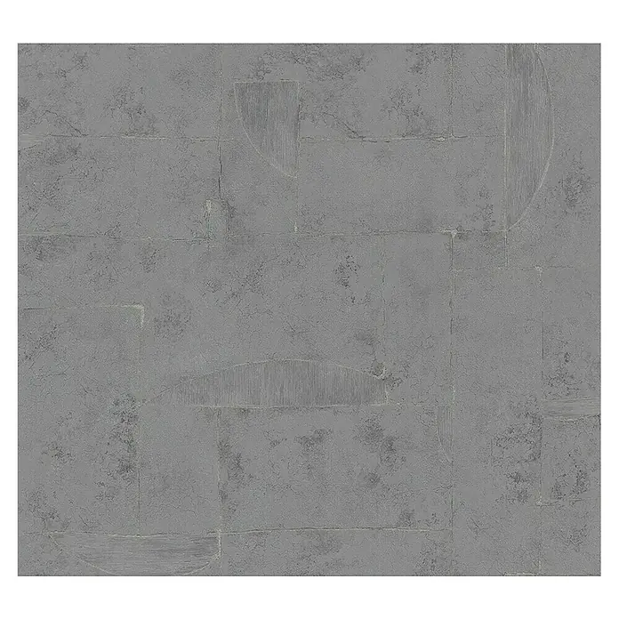 Marburg Papis Loveday Vliestapete I - Dunkelgrau, Grafisch, 10,05 x 0,7 m - Graue Wandkunst mit geometrischen Formen. Ein modernes Kunstwerk, das jedem Raum eine subtile Eleganz verleiht und die Blicke auf sich zieht.
