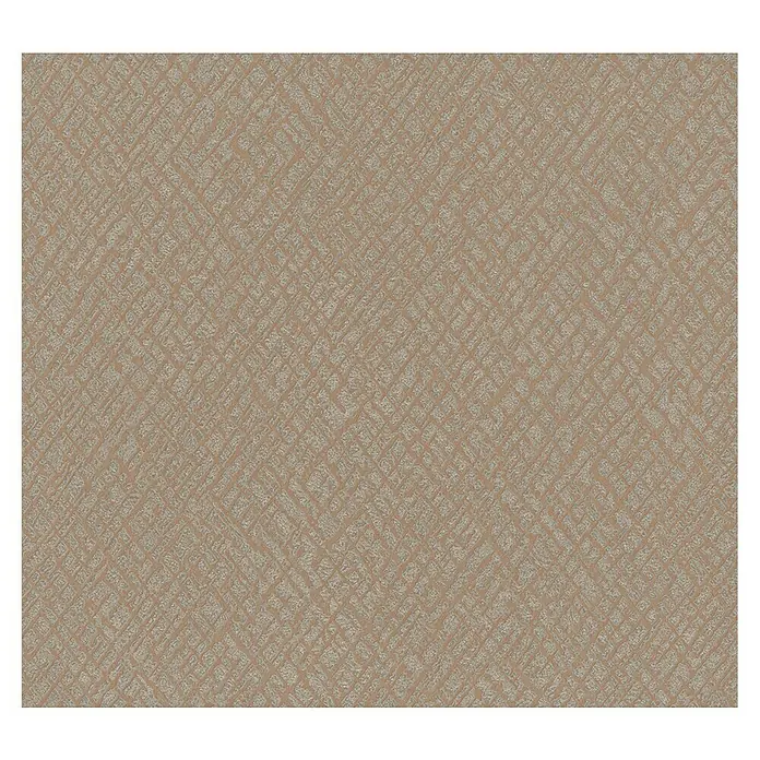 Marburg Papis Loveday Vliestapete Struktur II - Beige/Rot/Platin, Grafisch, 10,05 x 0,7 m - Strukturierte Tapete in warmen Braun- und Beigetönen, die ein subtiles, diagonales Muster für eine elegante Wandgestaltung bietet.