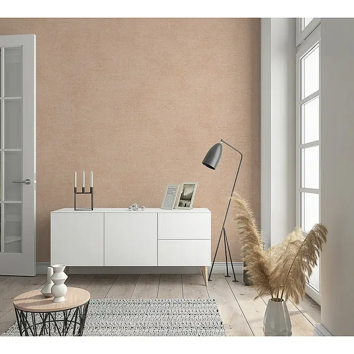 Marburg Kids' Walls Vliestapete schattiert - Beigebraun, Uni, 10,05 x 0,53 m - Elegantes Sideboard in Weiß mit minimalistischem Design. Perfekt als Stauraum und dekoratives Element im modernen Wohnbereich.