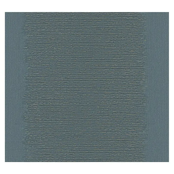 Marburg Papis Loveday Vliestapete Strukturstreifen - Blau/Türkis, Grafisch, 10,05 x 0,7 m - Blau-graue Stofftapete mit horizontalem Linienmuster, ideal für eine moderne Wandgestaltung.