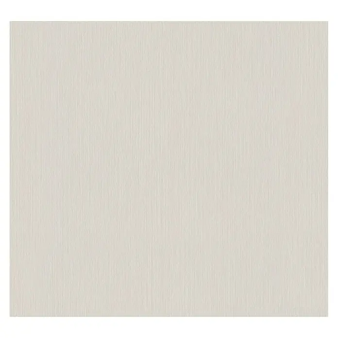 Marburg Papis Loveday Vliestapete - Beige, Grafisch, 10,05 x 0,7 m - Nahaufnahme einer glatten, elfenbeinfarbenen Oberfläche mit feiner, vertikaler Textur, ideal für Hintergründe und Texturen.