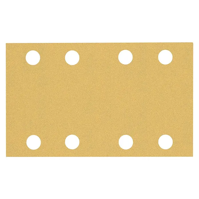 Bosch Expert Schleifblätter C470 - Körnung: 120, 80 x 133 mm, 10 Stk. - Rechteckiges Schleifpapier mit acht Löchern, ideal zum Schleifen von Oberflächen. Das Schleifpapier ist robust und langlebig.