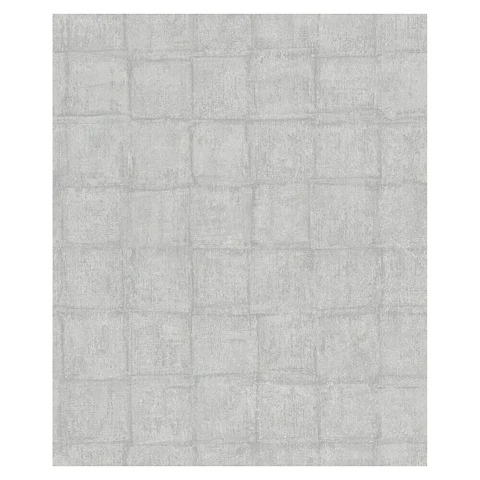 Marburg Botanica Vliestapete - Grau, Fliesenoptik, 10,05 x 0,53 m - Graue Steinmuster-Tapete mit subtiler Textur. Ideal für ein modernes, minimalistisches Ambiente, die Struktur verleiht Tiefe und Interesse.