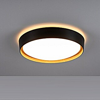 Just Light LED-Deckenleuchte Emilia (32 W, L x B x H: 39,6 x 39,6 x 10 cm, Schwarz, Warmweiß)