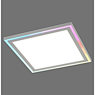 Just Light LED-Deckenleuchte Edging (25,5 W, L x B x H: 40 x 40 x 5,2 cm, Weiß, Mehrfarbig)