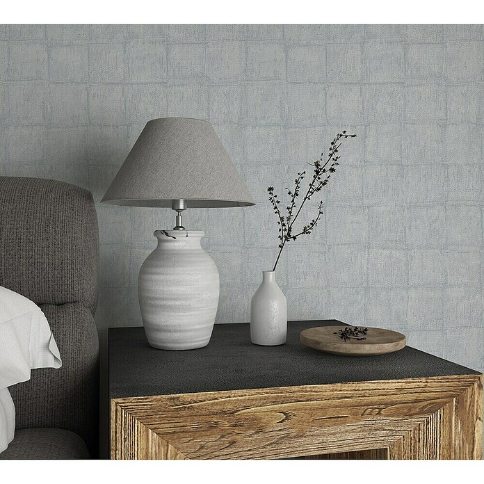 Marburg Botanica Vliestapete (Blau/Grau, Fliesenoptik, 10,05 x 0,53 m) | BAUHAUS