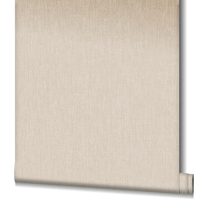 Marburg Botanica Vliestapete Struktur - Beige, Uni, 10,05 x 0,53 m - Nahaufnahme einer beigen Leinen-Tapetenrolle, die Textur und Material für Wohnraumdesign und Dekoration hervorhebt.