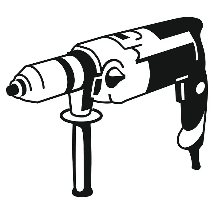 Bosch Betonbohrer-Set HEX-5 Concrete - 5 -tlg., 4 mm - 10 mm - Abbildung einer Schlagbohrmaschine, einem vielseitigen Elektrowerkzeug für Bau- und Heimwerkerprojekte.
