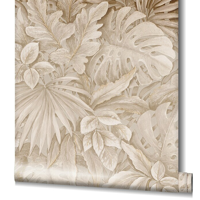 Marburg Botanica Vliestapete (Beige, Floral, 10,05 x 0,53 m) | BAUHAUS