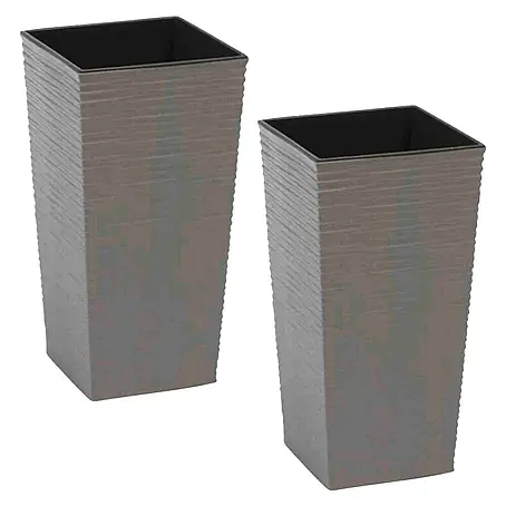 Siena Garden Pflanzsäule eckig Set Nizza Eco