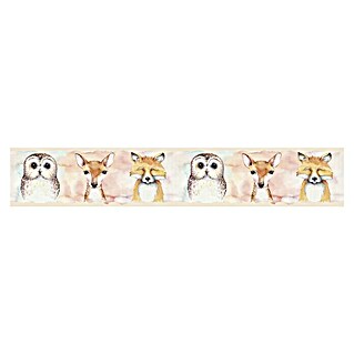 Marburg Kids' Walls Tapetenborte (Pastellbeige/Multicolor, Motiv, 5 x 0,18 m, Vlies)