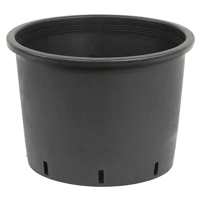 Floraworld Comfort Pflanztopf-Einsatz - 7,5 l, Kunststoff, Schwarz - Schwarzer Pflanztopf aus Kunststoff mit Löchern zur Drainage. Ideal für Pflanzen im Innen- und Außenbereich.
