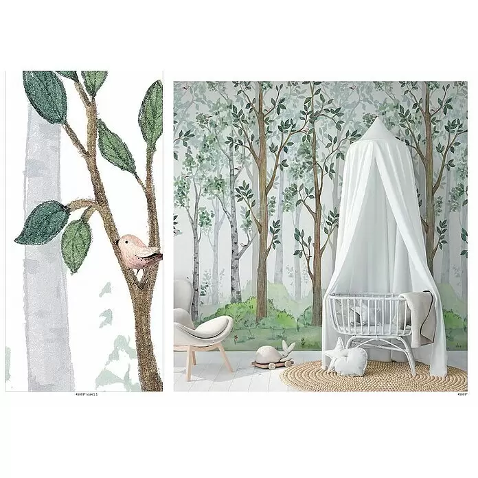 Marburg Kids' Walls Fototapete Wald - B x H: 159 x 270 cm, Vlies - Stimmungsaufnahme