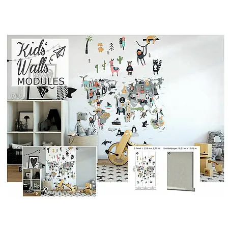 Marburg Kids' Walls Fototapete Tiere aus der ganzen Welt