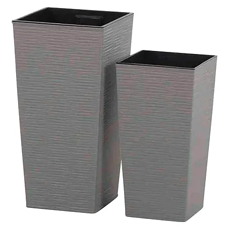 Siena Garden Pflanzsäule eckig Set Nizza Eco
