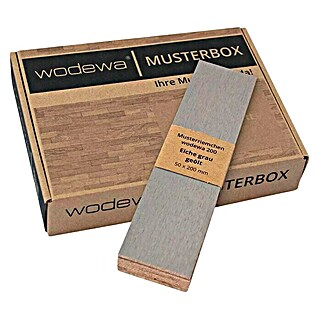 Wodewa Echtholzriemchenmuster 200 Eiche Grau (200 x 50 x 2 mm, 6 Stk.)