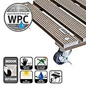 Wagner System Plantenroller (29 x 29 cm, WPC, Taupe, Max. belasting: 80 kg) | BAUHAUS