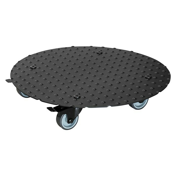 Gardol Soporte con ruedas para plantas (Aluminio, Negro, Carga máx.: 150 kg)