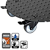 Gardol Pflanzenroller (Aluminium, Schwarz, Max. Belastung: 150 kg)