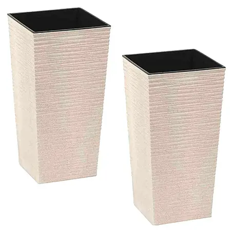 Siena Garden Pflanzsäule eckig Set Nizza Eco