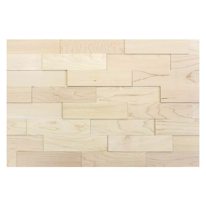 Wodewa Echtholzriemchen 200 Ahorn (200 x 50 mm, Stärke: 2 mm - 6 mm, 100 Stk., 1 m², Unbehandelt)
