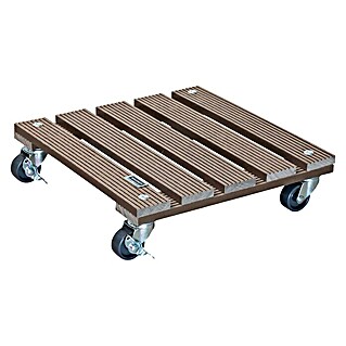 Wagner System Plantenroller (29 x 29 cm, WPC, Taupe, Max. belasting: 80 kg)