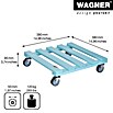 Wagner System Pflanzenroller (9,5 x 38 cm, Blau, Max. Belastung: 120 kg, Durchmesser Rolle: 50 mm) | BAUHAUS