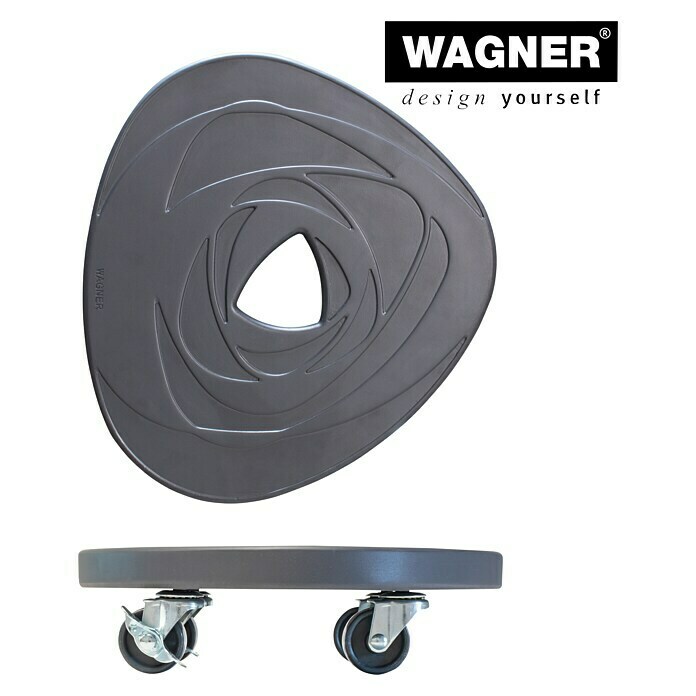 Wagner System Pflanzenroller (28 cm, Beton, Anthrazit, Max. Belastung: 80 kg) | BAUHAUS