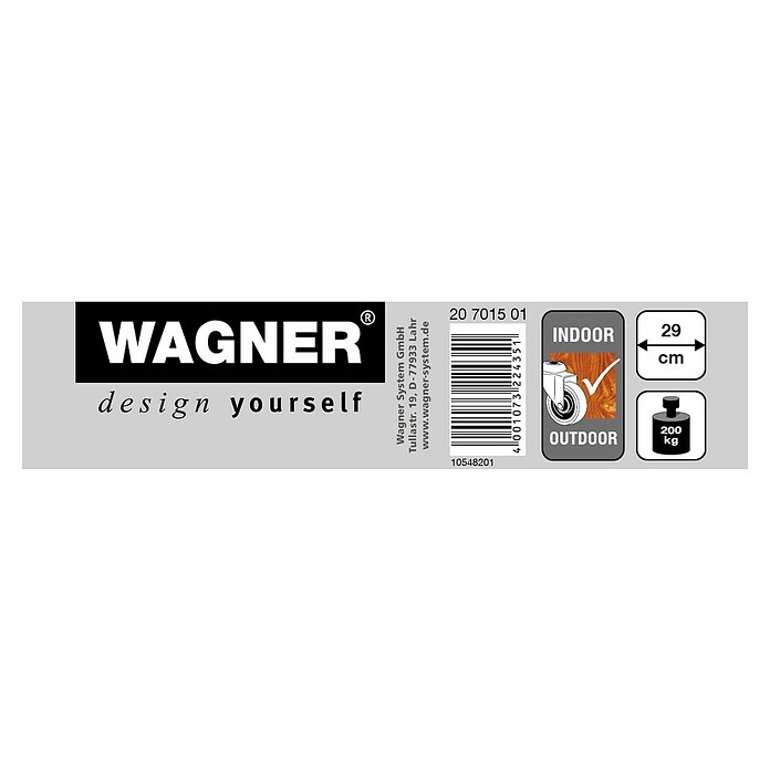 Wagner System Pflanzenroller (L x B: 29 x 29 cm, Metall, Verzinkt, Max. Belastung: 200 kg) | BAUHAUS