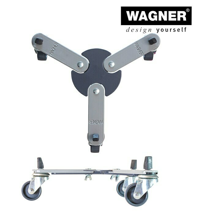 Wagner System Pflanzenroller SUN CITY SMALL37,5 cm, Metall, Grau, Max. Belastung: 75 kg Front View