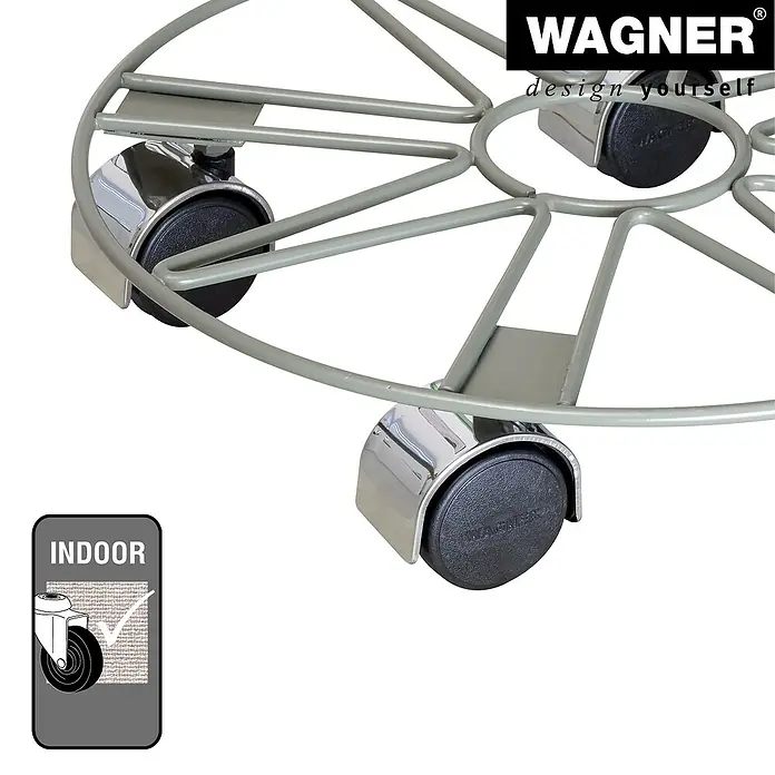 Wagner System Pflanzenroller - 30 cm, Metall, Grau, Max. Belastung: 60 kg - Dieser Artikel zeigt einen Pflanzroller von Wagner, der sich durch hochwertige Materialien und seine Mobilität auszeichnet.