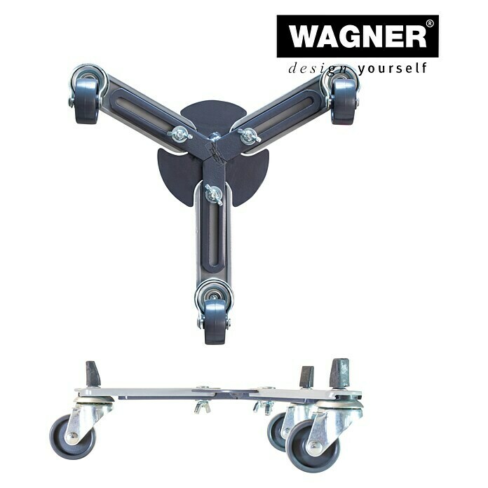 Wagner System Pflanzenroller SUN CITY SMALL37,5 cm, Metall, Grau, Max. Belastung: 75 kg Front View